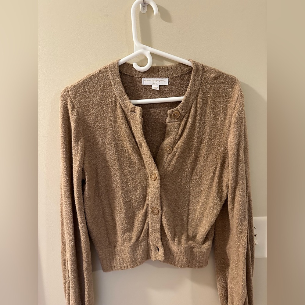 Spiritual gangster, super soft velour teddy cardigan